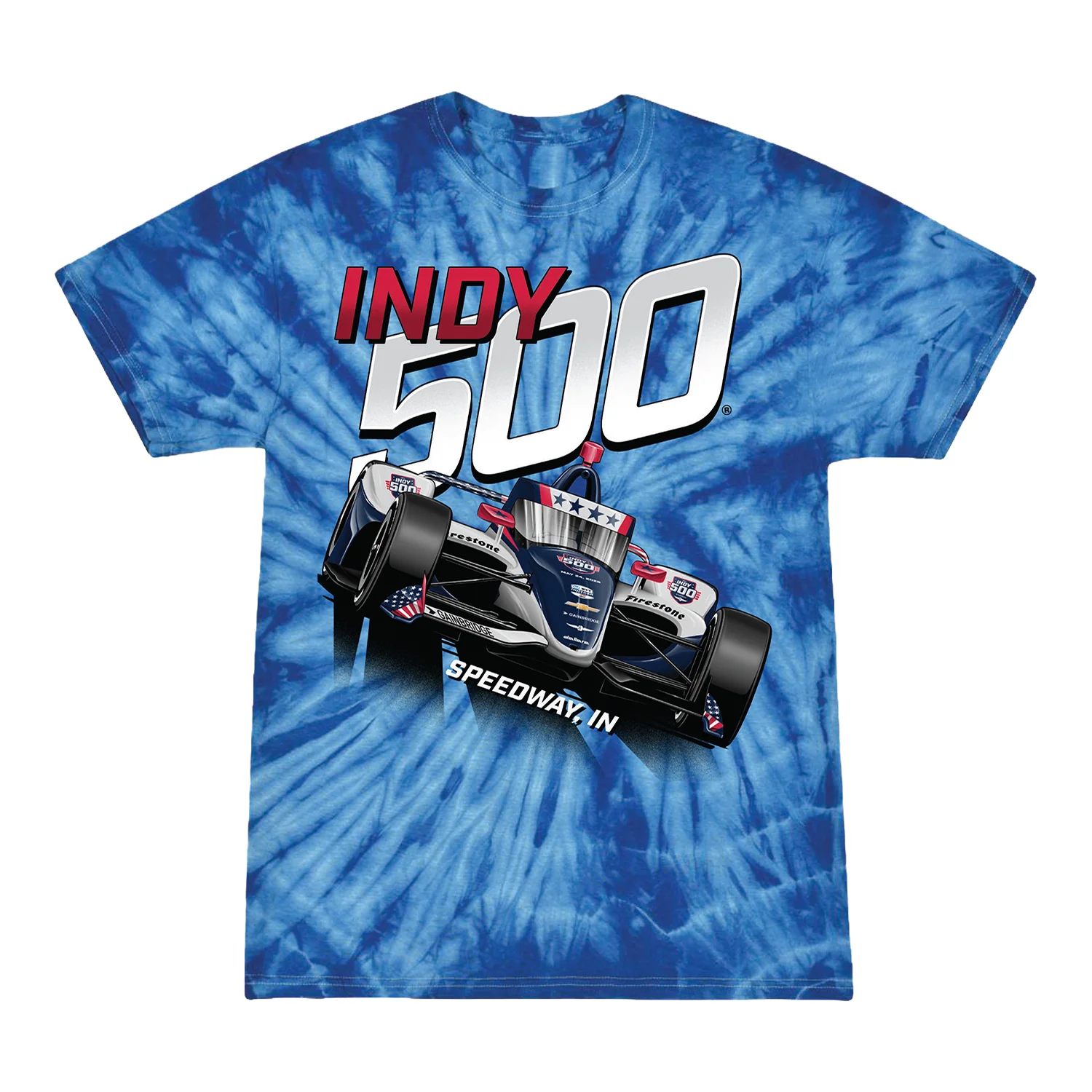 2026 Indy 500 United We Race Tie Dye T-Shirt