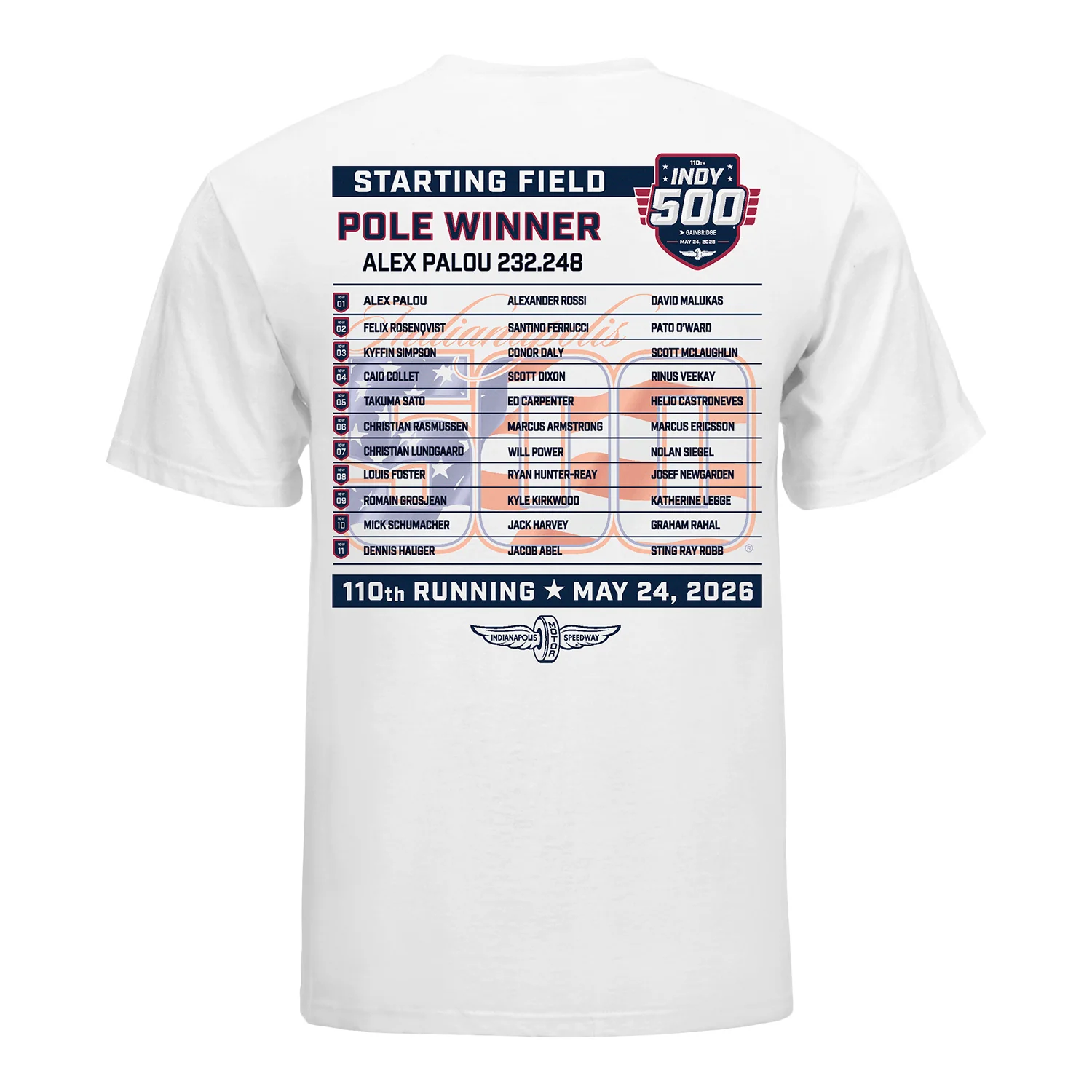 Youth 2026 Indy 500 Qualifiers T-Shirt