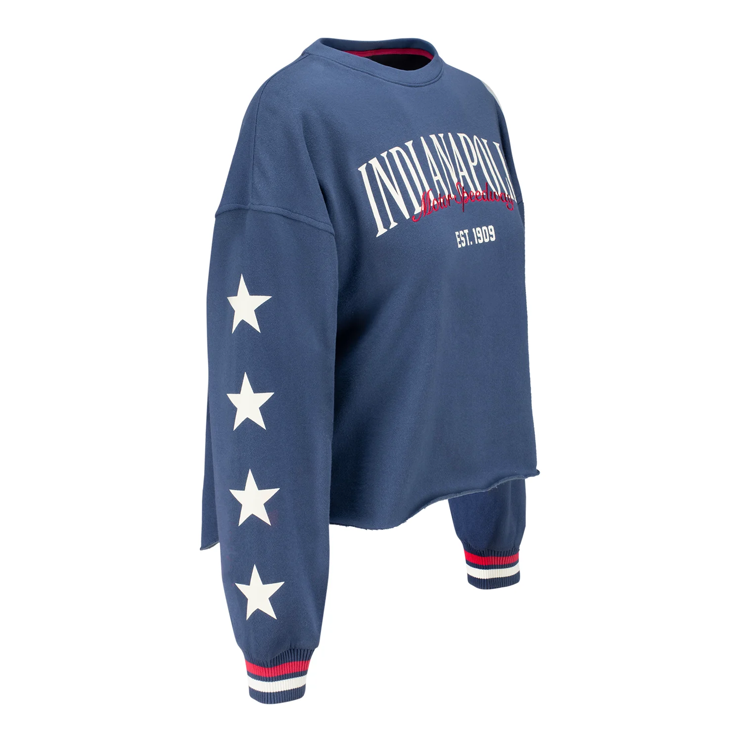 Ladies Indianapolis Motor Speedway Puff Sleeved Crewneck - Image 3