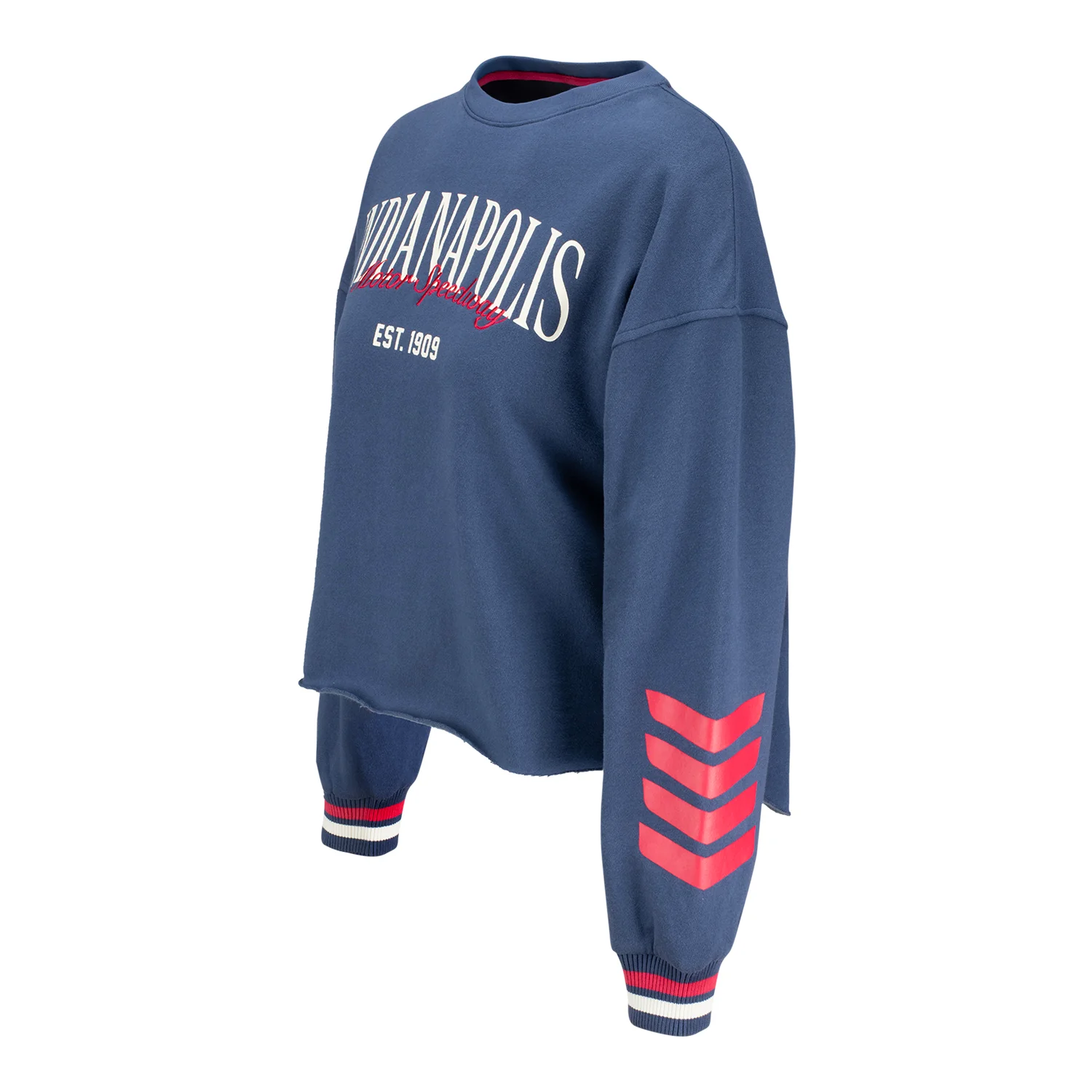 Ladies Indianapolis Motor Speedway Puff Sleeved Crewneck - Image 4