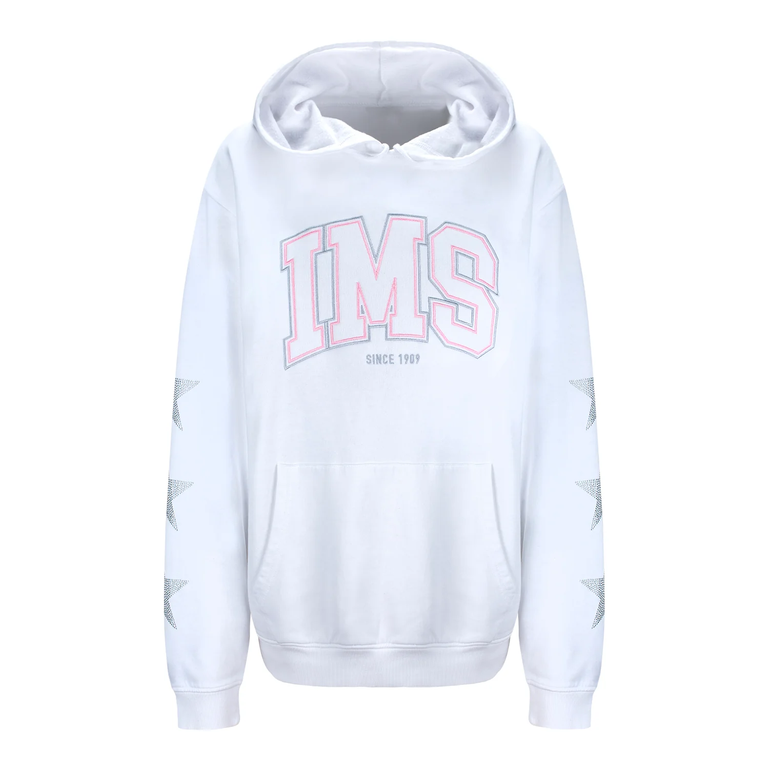 IMS Rhinestone Star Sleeves Everybody Campus Hoodie - Image 2