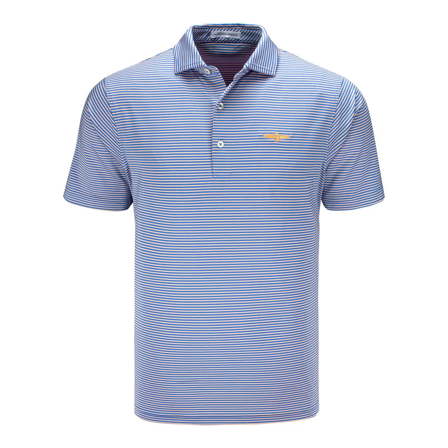 Wing Wheel & Flag Fairway & Greene Stripe Polo
