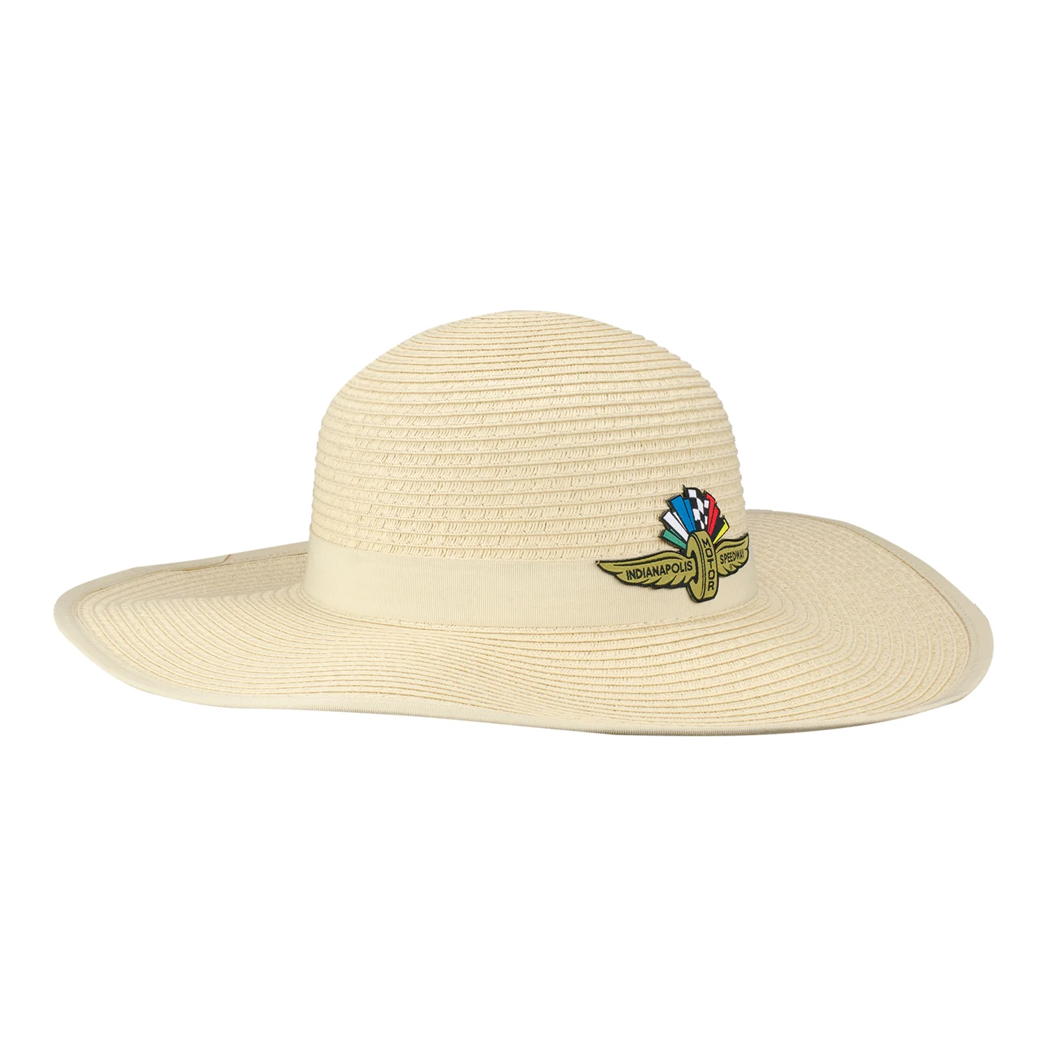 Wing Wheel Flag Floral Straw Hat