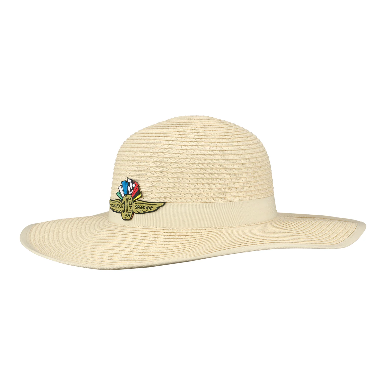 Wing Wheel Flag Floral Straw Hat - Image 2