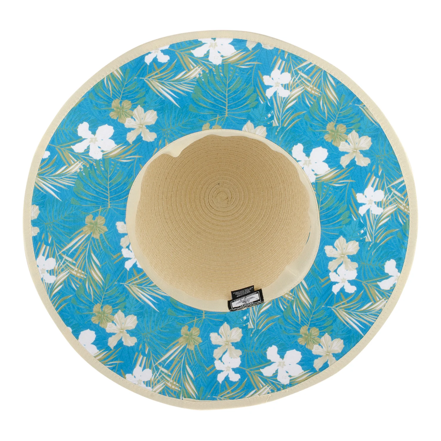 Wing Wheel Flag Floral Straw Hat - Image 4