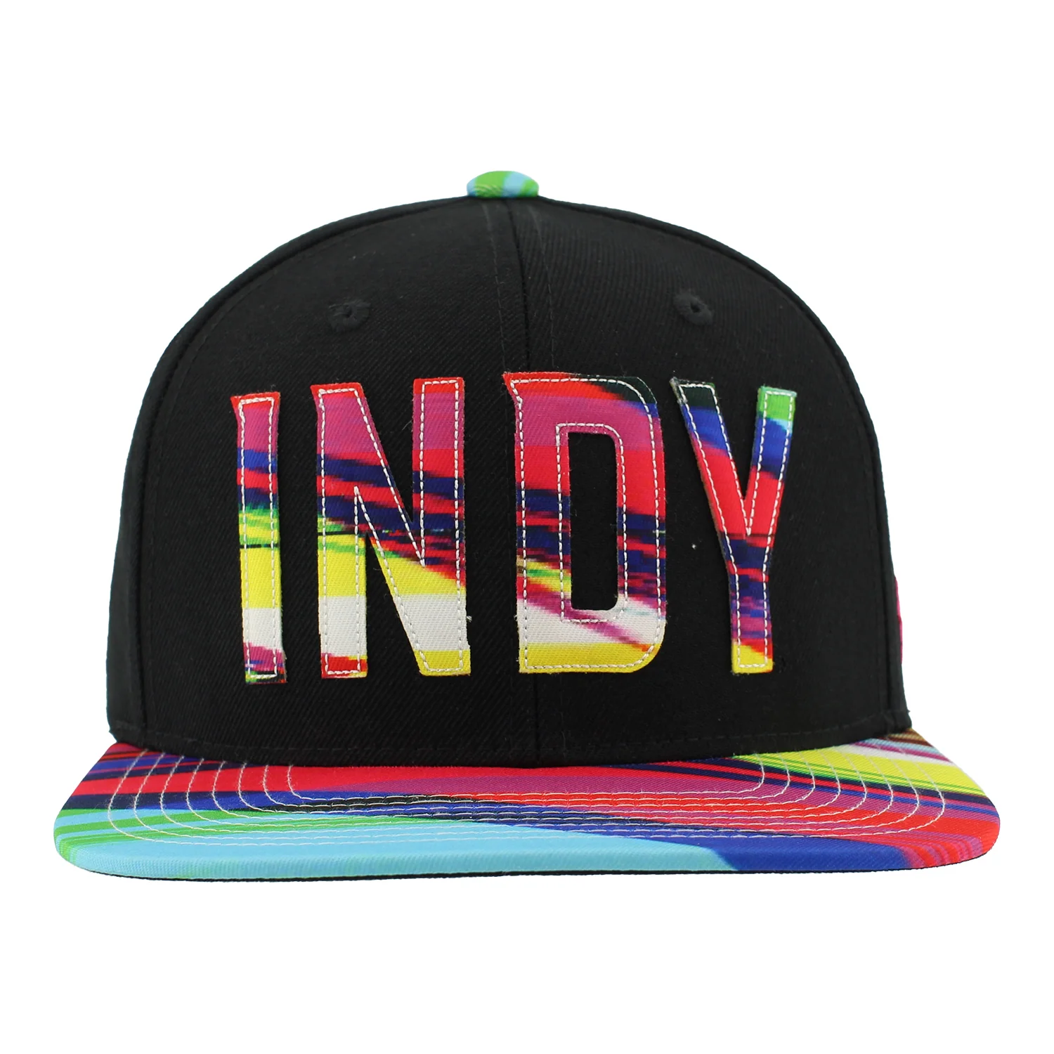 INDY Multicolor Flat Bill Hat - Image 5