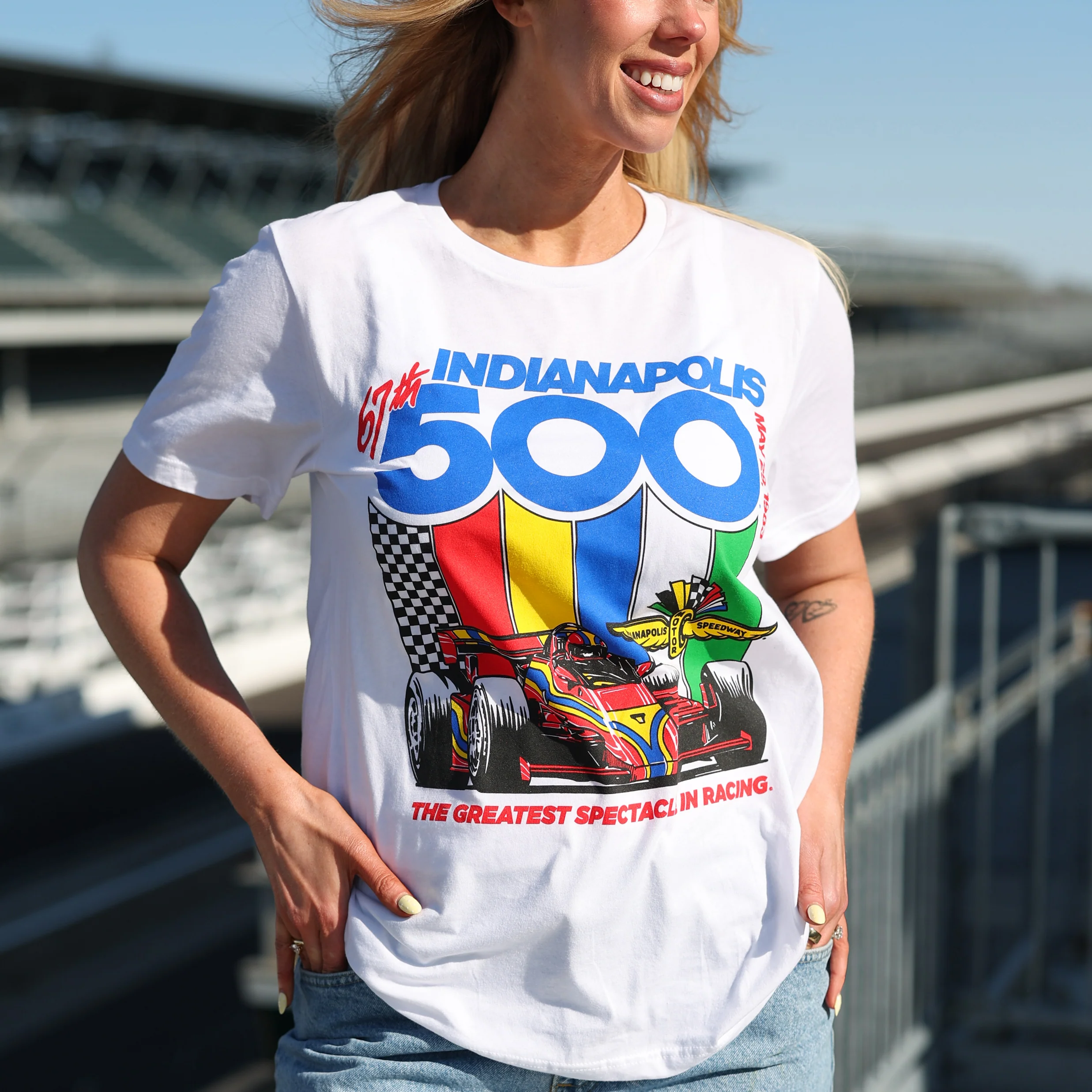 Homefield 1983 Indy 500 Race T-Shirt - Image 2