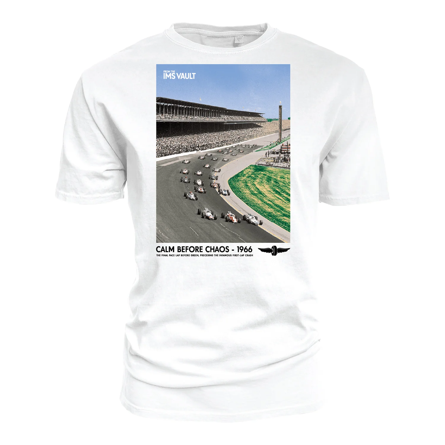 From The IMS Vault T-Shirt 1966 First Lap Crash