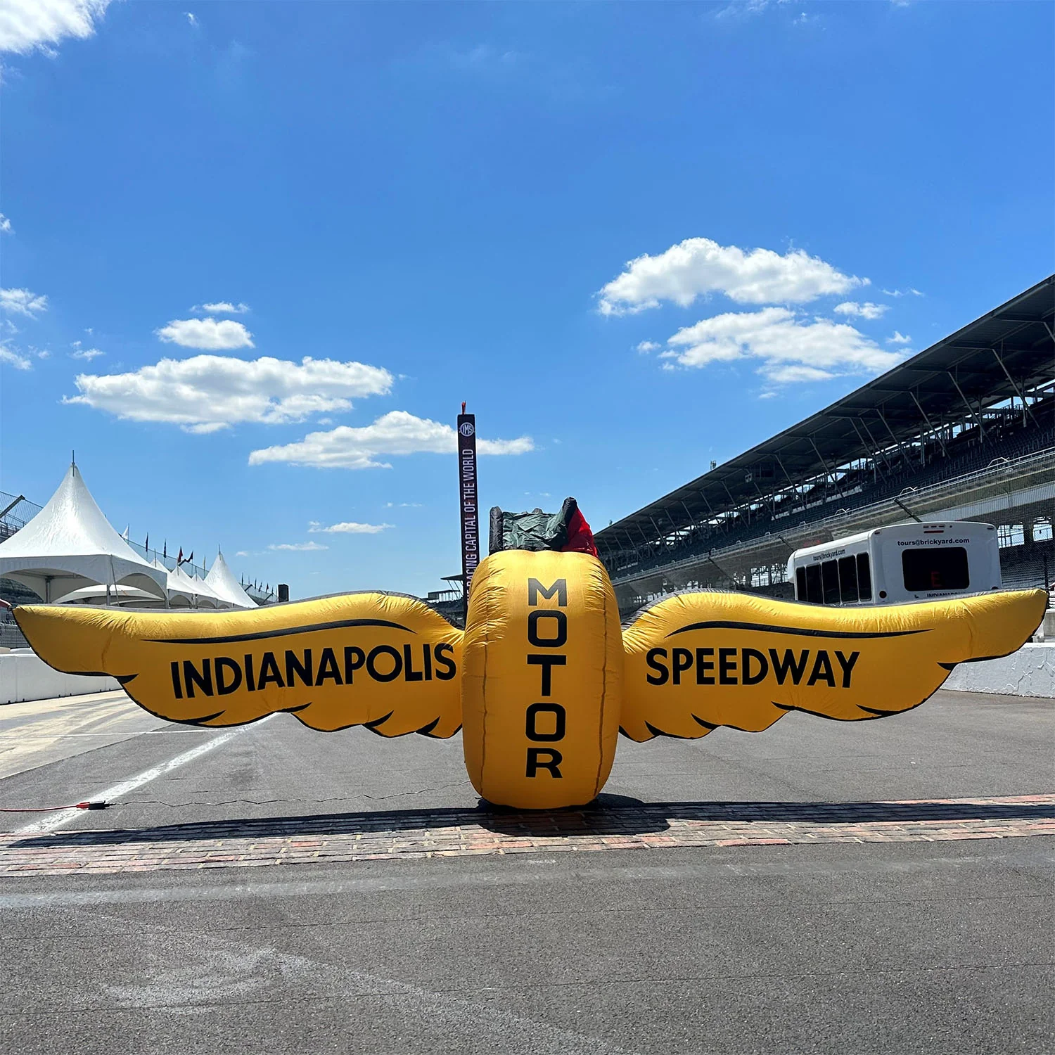 Wing Wheel Flag Inflatable Logo