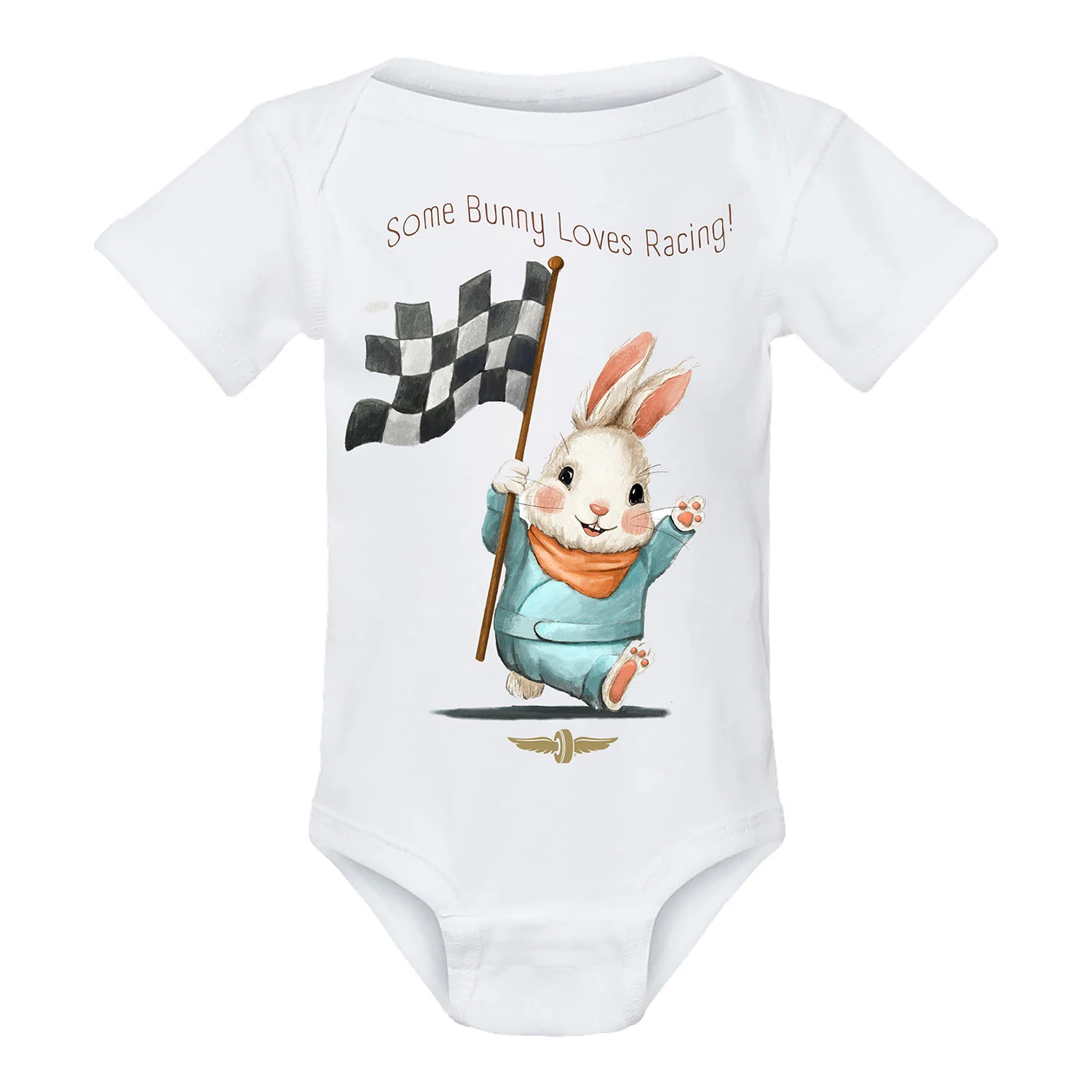 Wing and wheel Bunny Onesie
