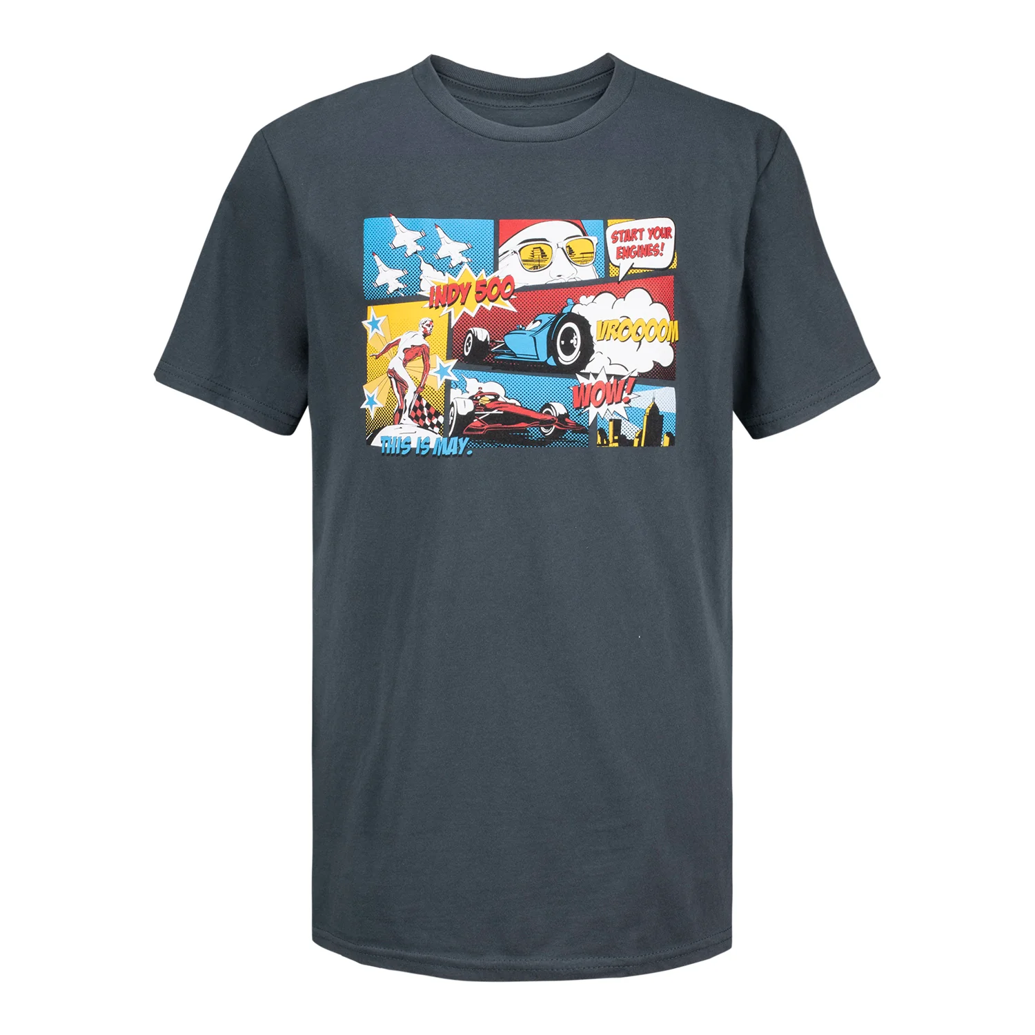 Indianapolis Motor Speedway Comic Strip Youth T-Shirt